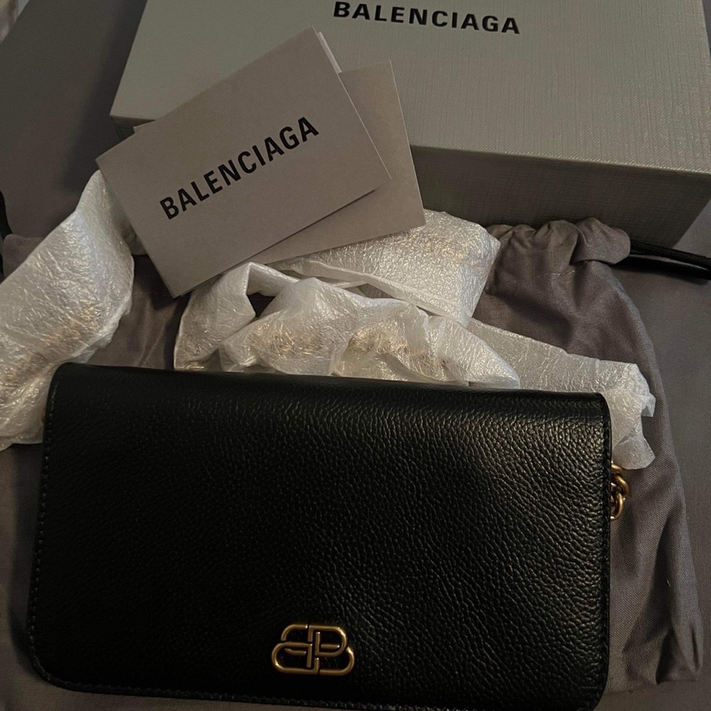 Balenciaga BB Phone Holder On Chain